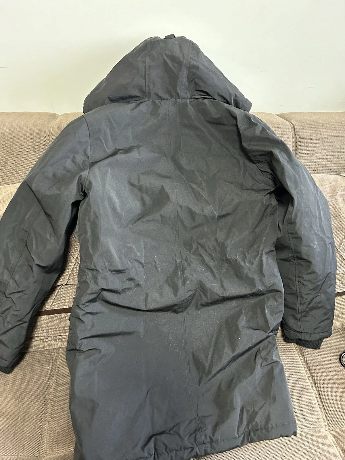 Anna Suhuan Black Slim-Fit Winter Jacket Hooded Women's Size 4 READ - Image 9