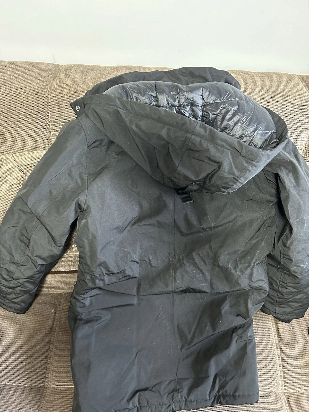 Anna Suhuan Black Slim-Fit Winter Jacket Hooded Women's Size 4 READ - Image 7