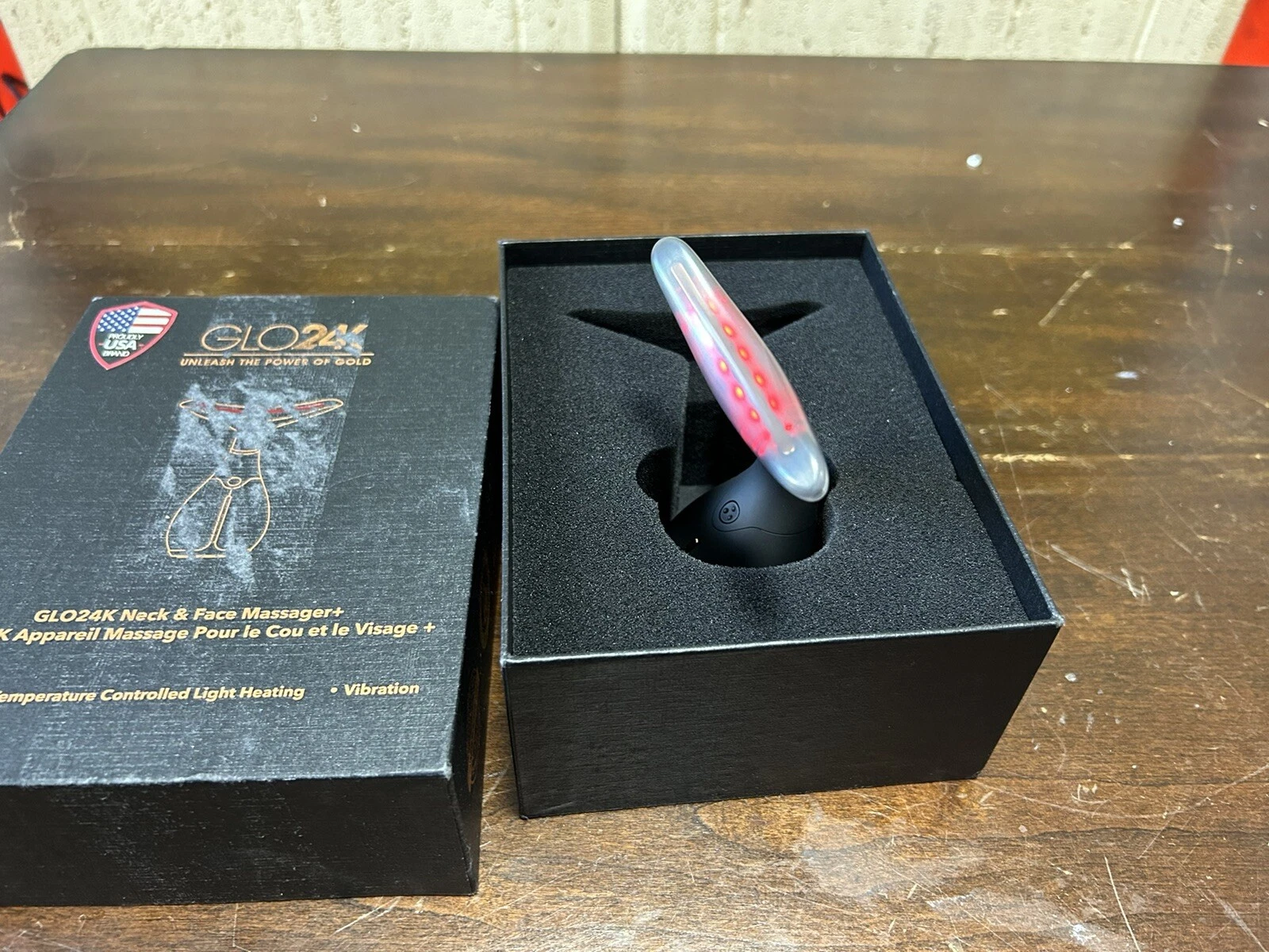 GLO24K Red Light Beauty Device for Face and Neck. Based on Triple Action L E D - Image 8
