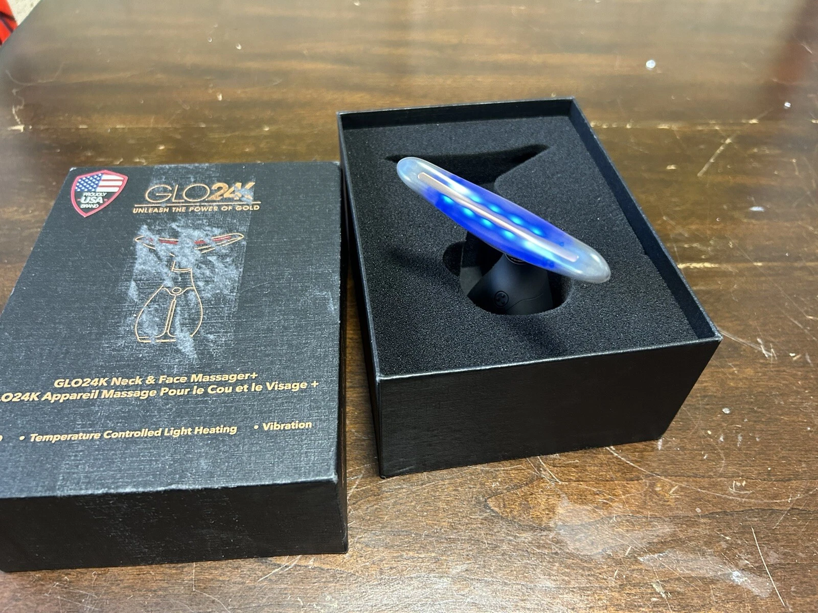 GLO24K Red Light Beauty Device for Face and Neck. Based on Triple Action L E D - Image 6