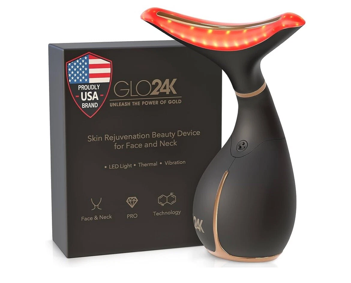GLO24K Red Light Beauty Device for Face and Neck. Based on Triple Action L E D - Image 5