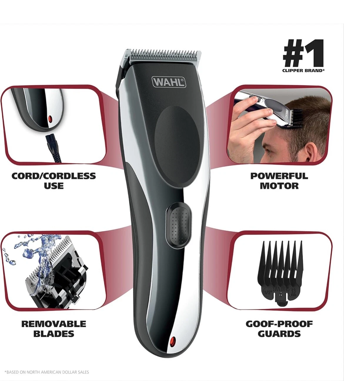 WAHL Clipper Rechargeable Cord/Cordless Haircutting,Model-79434 - Image 7