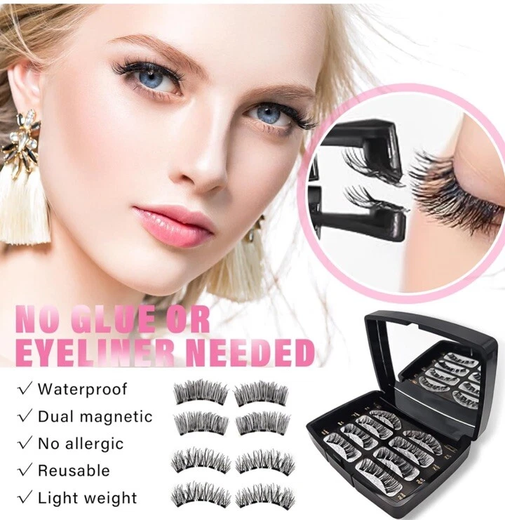 Magnetic Eyelashes, Magnetic False Eyelashes without Eyeliner, - Image 6