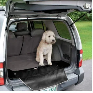 Kurgo Cargo Cape for Dogs Cargo Liner, Trunk Car Cover 62"x52" Bumper Flap Beige