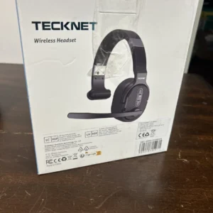 TECKNET Bluetooth Trucker Headset, Single and Dual Ear Wireless Headset w/Mic