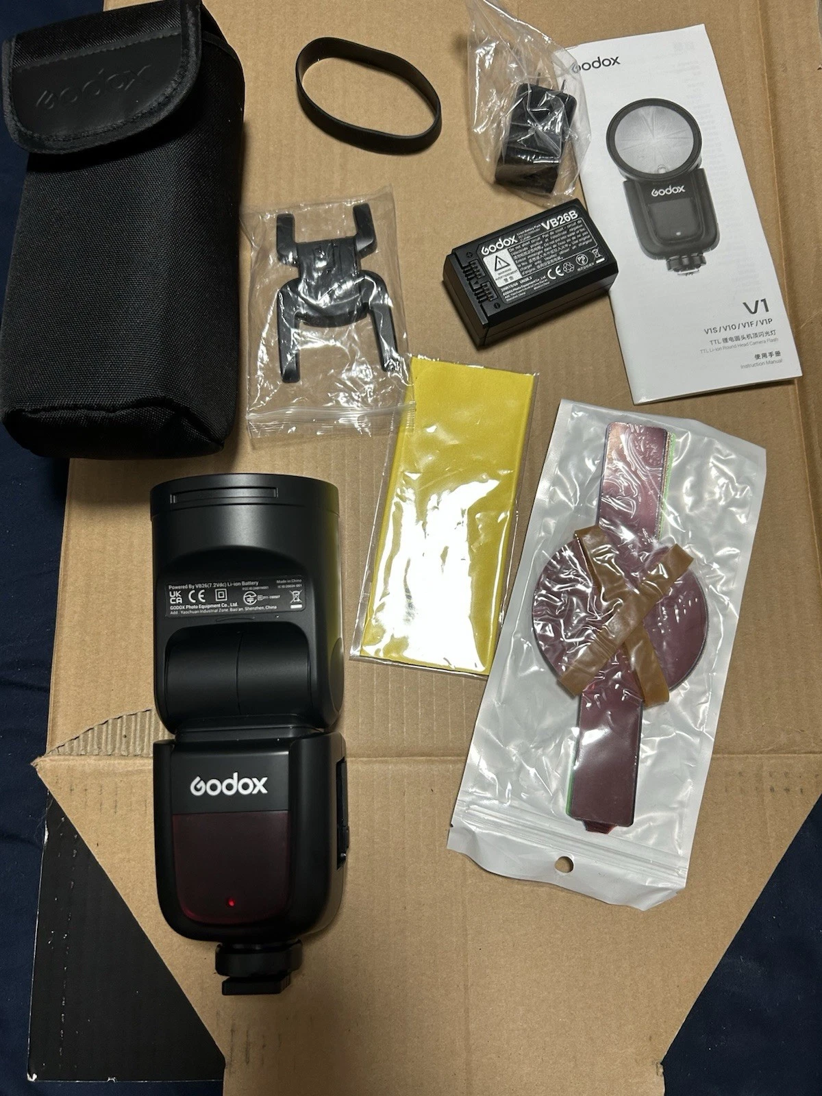 US Godox V1S V1-S 2.4G TTL HSS Round Head Camera Speedlite Flash Light For Sony