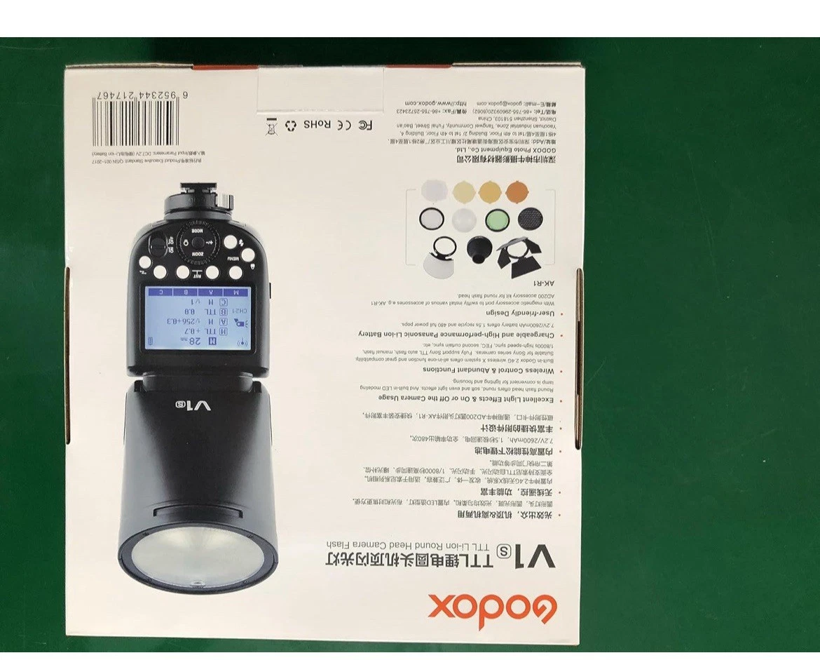 US Godox V1S V1-S 2.4G TTL HSS Round Head Camera Speedlite Flash Light For Sony - Image 4