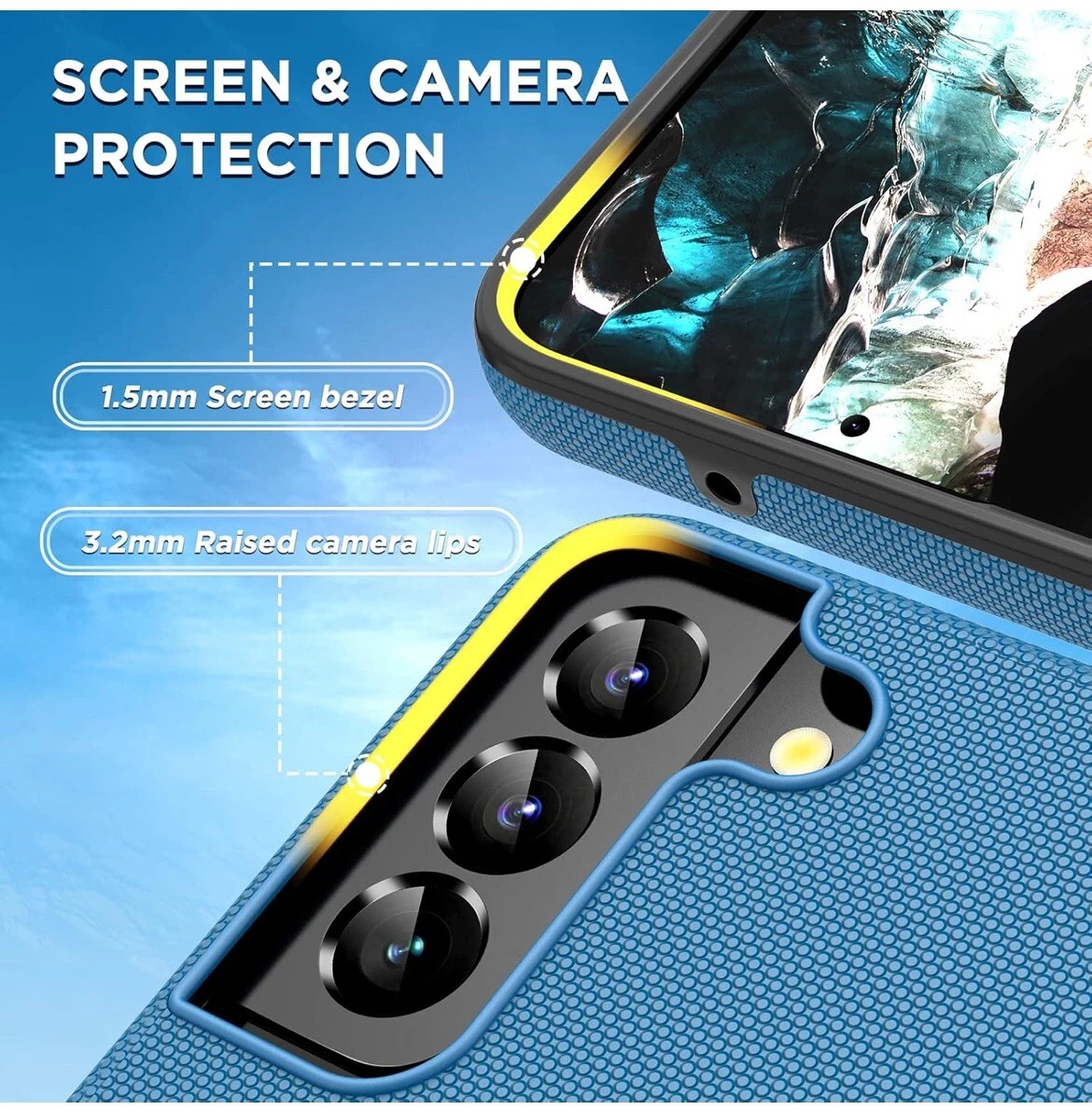 Samsung Galaxy S22 Ultra Case With Screen Protectors Military Grade Shockproof - Image 6