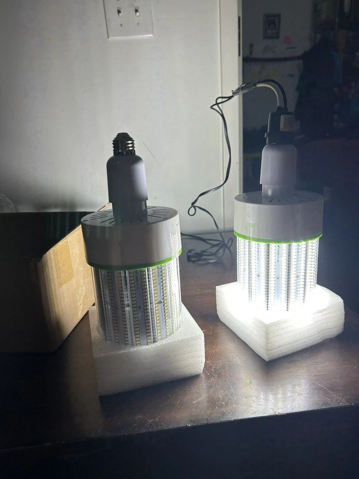 2 Pack 150W E39 Large Mogul Base LED Bulb, LED Corn Cob Light Bulb 21,000 Lum...